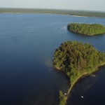 Platelių ežero Veršių ir Pilies salos. Nuotrauka iš Žemaitijos NPD archyvo